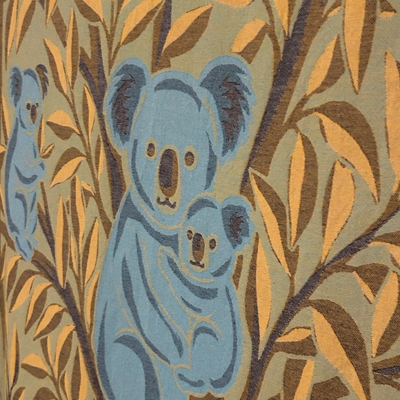 KOALA Heirloom Collection Blue +
Yellow Hand Crafted Loom Weave New Original 84" - Picture 16 of 16